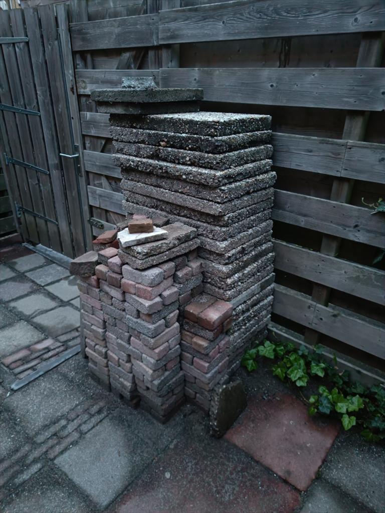 Tegels en klinkers - gratis ophalen, Tuin en Terras, Ophalen, Gebruikt, Beton, Terrastegels