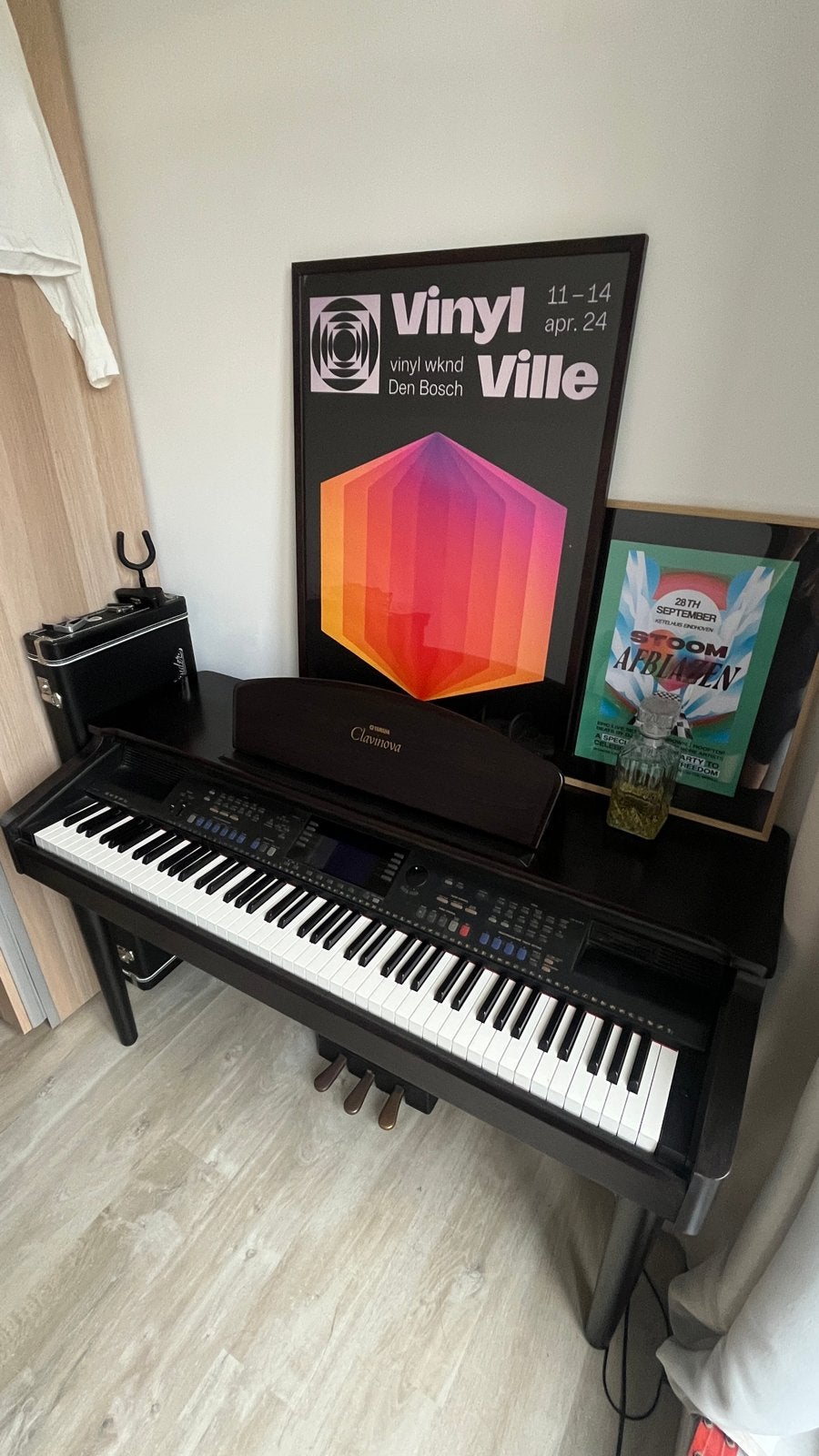 Yamaha Clavinova CVP-105 digitale piano – werkt perfect, Muziek en Instrumenten, Ophalen, Bruin, Digitaal, Zo goed als nieuw