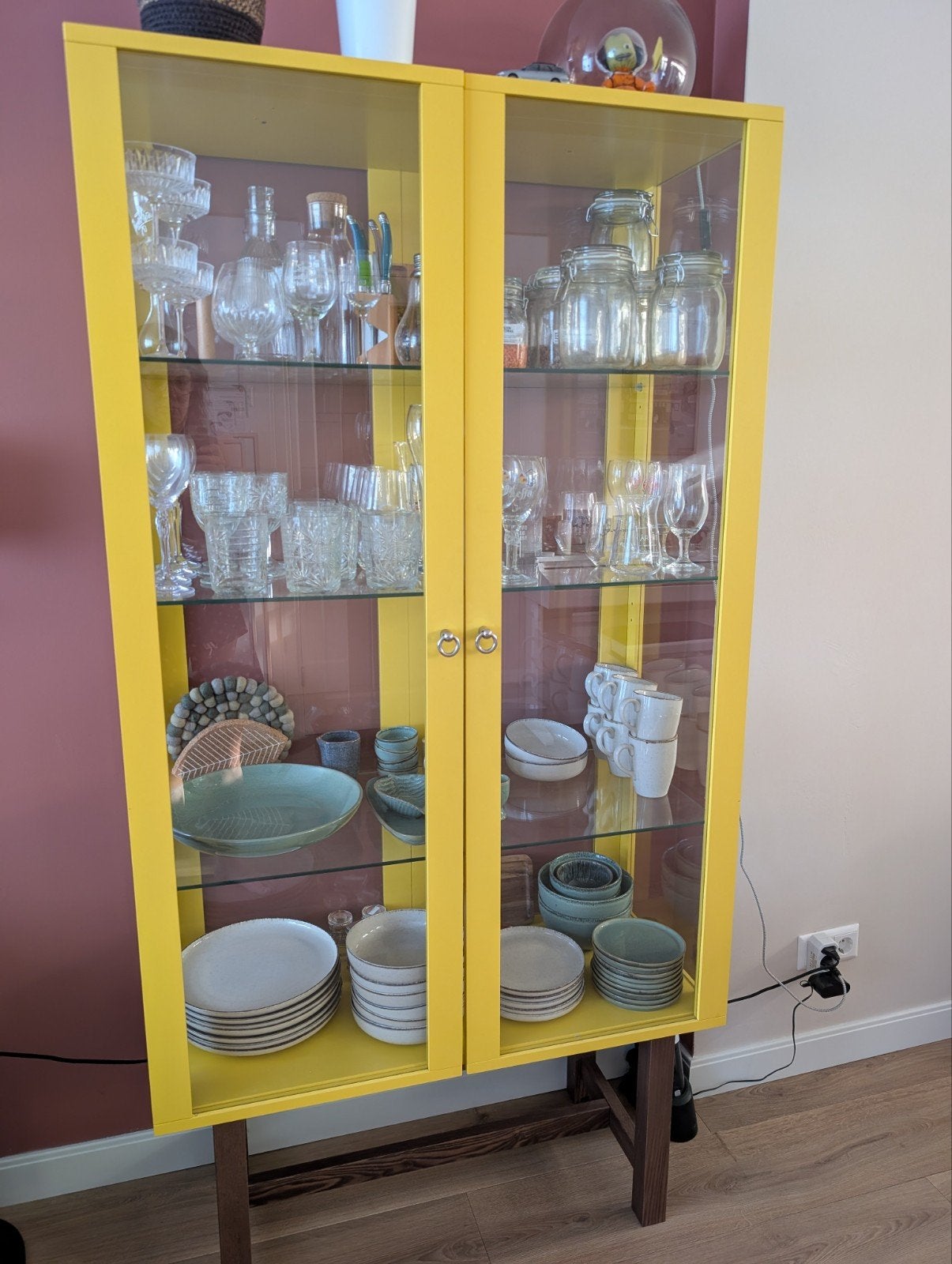 Ikea Stockholm vitrinekast, Ophalen, Gebruikt, 50 tot 100 cm, 150 tot 200 cm