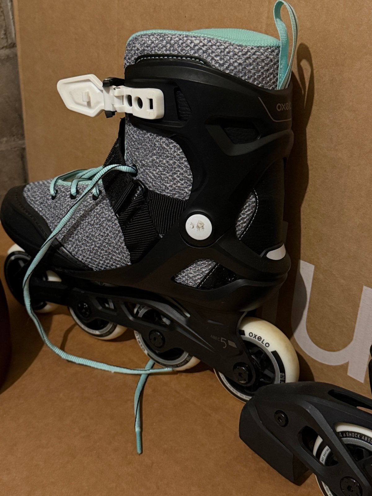 Oxelo Fit 500 Inline Skates - Maat 39 + Helm, Overige merken, Ophalen of Verzenden, Zo goed als nieuw, Inline skates 4 wielen