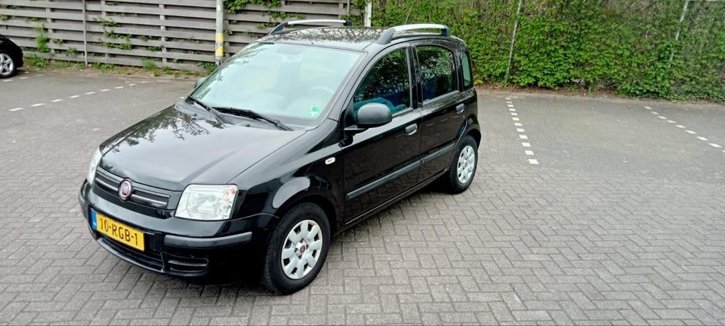 Fiat Panda 1.2 2011 Airco, Auto's, Fiat, 1242 cc, Zwart, Origineel Nederlands, Handgeschakeld