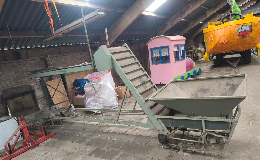Sorteerband transportband, Ophalen, Fruitteelt, Aardappeltechniek