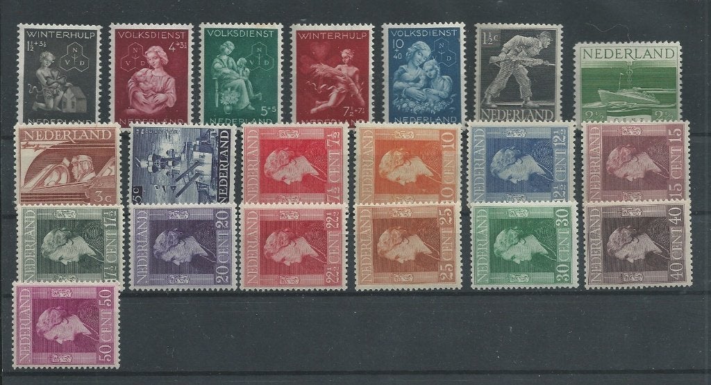 Nederland, Complete Jaargang 1944, Postfris., Postzegels en Munten, Postzegels | Nederland, Ophalen of Verzenden, Na 1940, Postfris