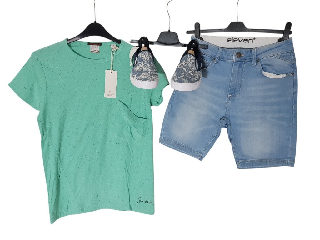 Prachtig NIEUW! SCOTCH & SODA shirt groen maat S., Kleding | Heren, T-shirts, Verzenden, Nieuw, Maat 46 (S) of kleiner, Scotch & Soda