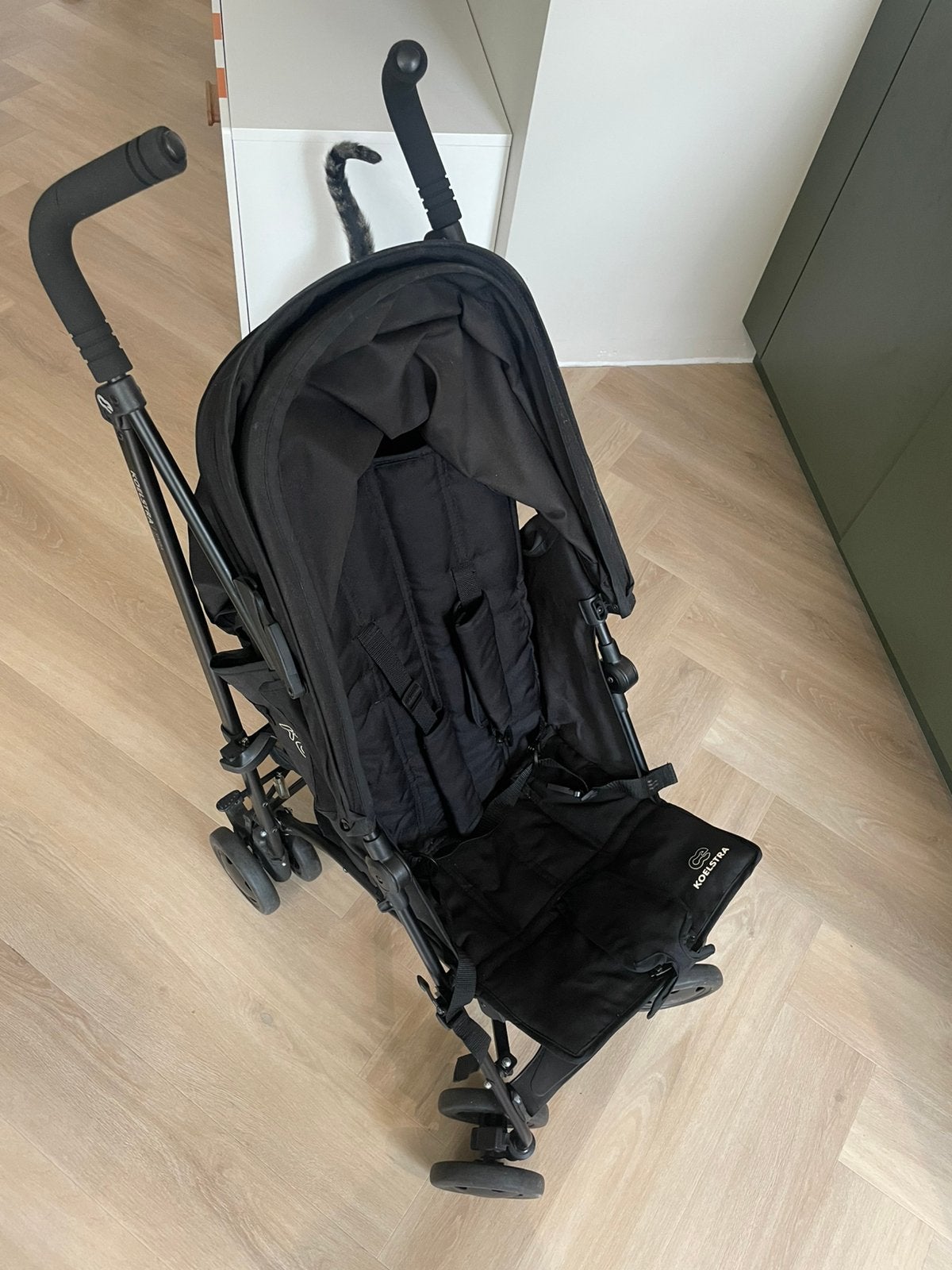 Koelstra Simba buggy zwart in goede staat, Kinderen en Baby's, Buggy's, Ophalen, Gebruikt, Koelstra, Verstelbare rugleuning