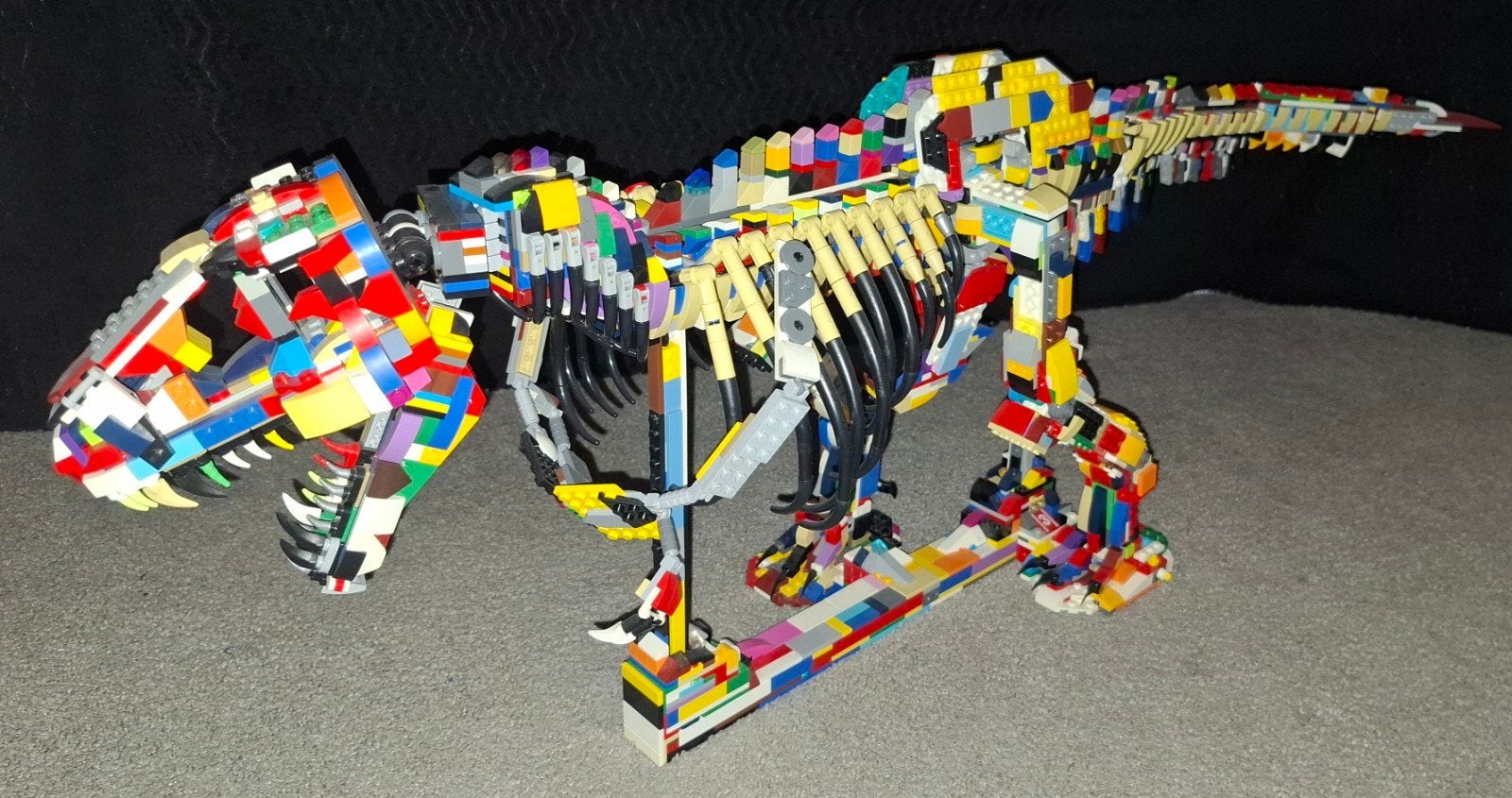 Groot lego T-Rex fossil/skeleton display model, Ophalen, Gebruikt, Overige merken