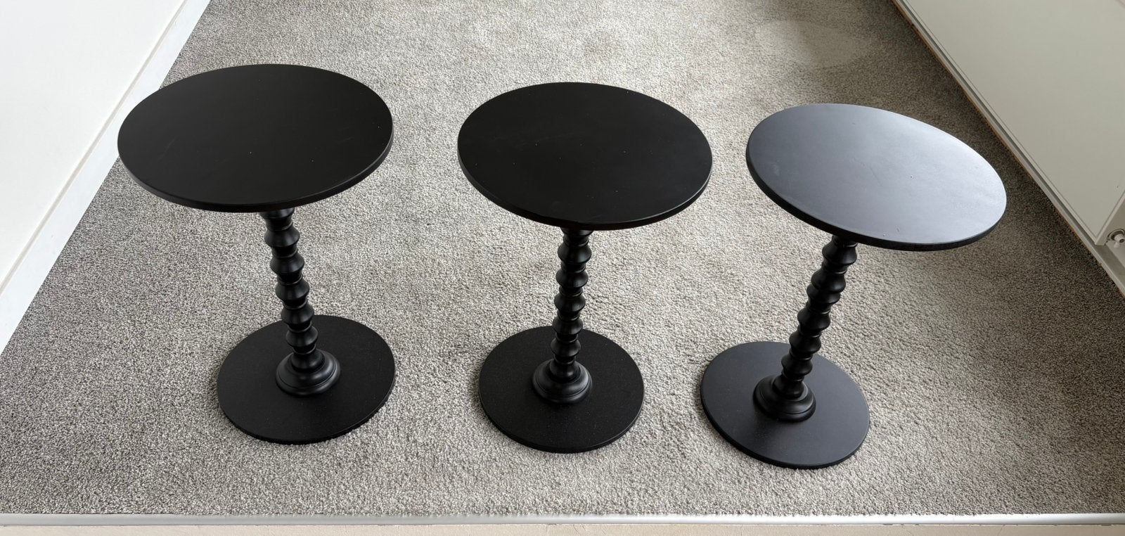 Nieuw!! Bijzettafels Mdf onbeschadigd!, Ophalen, Nieuw, Rond, 45 tot 60 cm