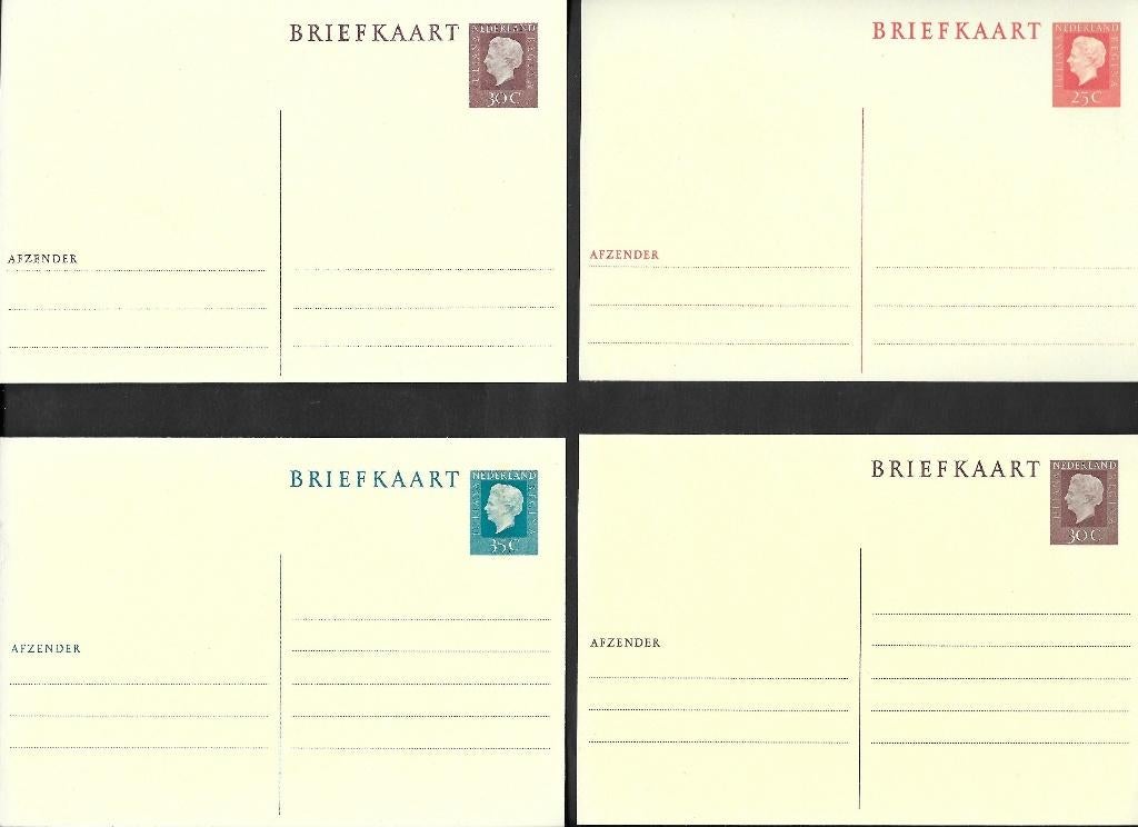 Setje van 6 briefkaarten Juliana Regina. Lees Info., Ophalen of Verzenden, Briefkaart