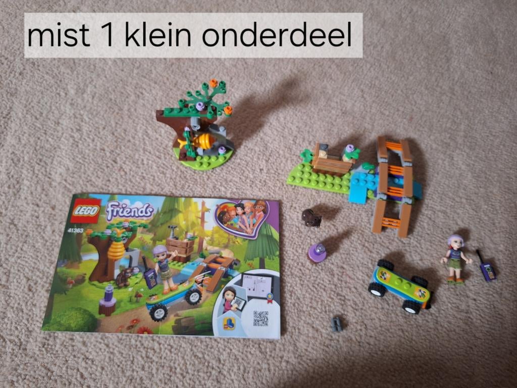 LEGO Friends 41363 Mia's bosavontuur - mist 1 onderdeel, Lego, Friends, Ophalen of Verzenden, Zo goed als nieuw