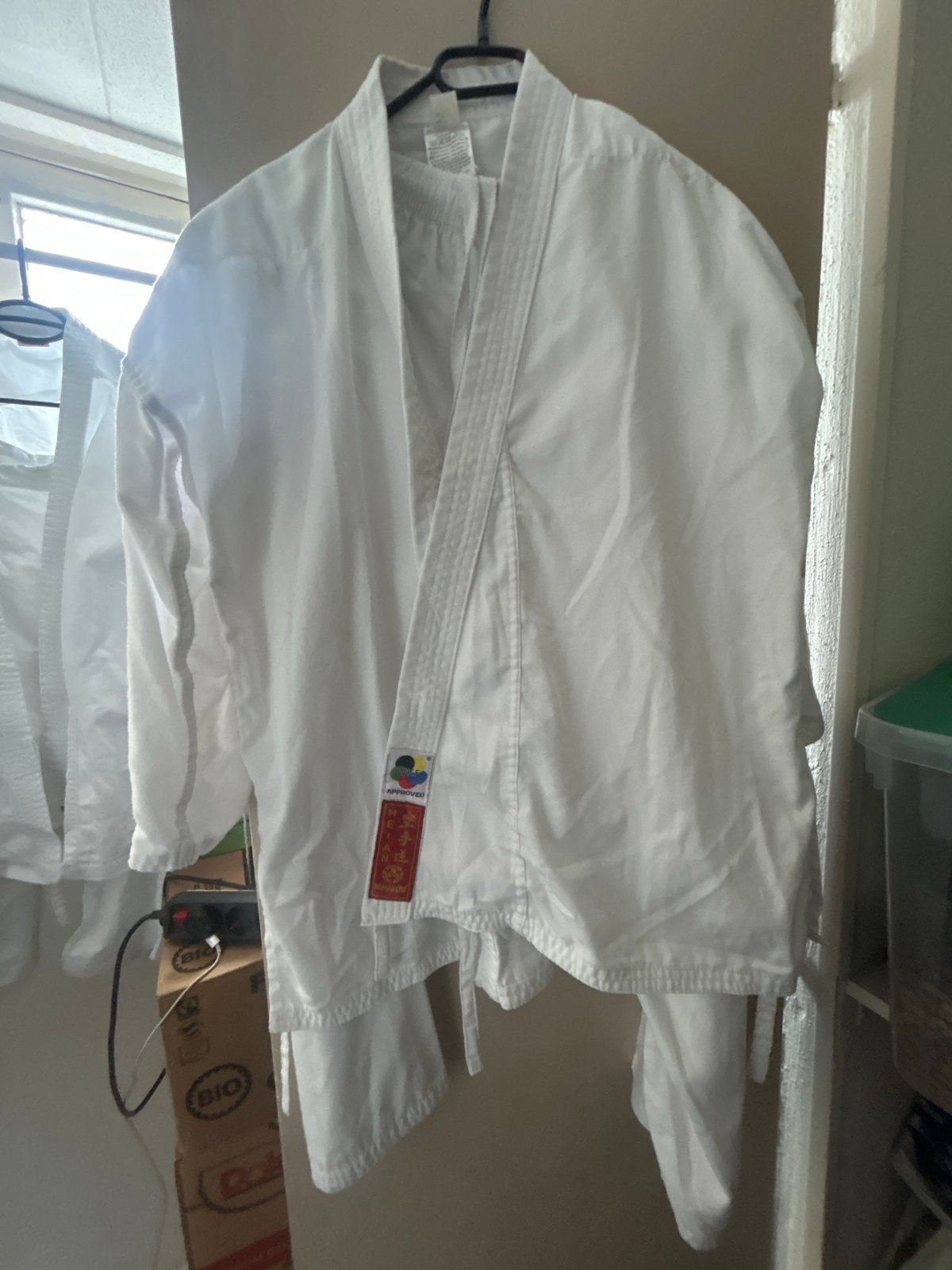 Karate pak maat 160 hayashi, Ophalen, Gebruikt, Maat XS of kleiner, Vechtsportpak