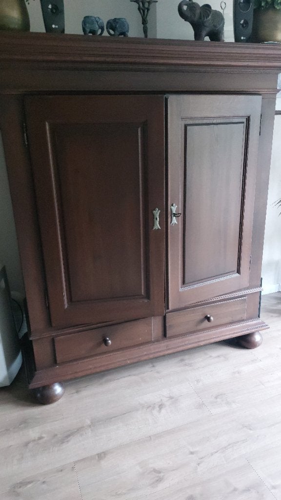 Vintage (tv)kast, Ophalen, Gebruikt, 150 tot 200 cm, 150 tot 200 cm