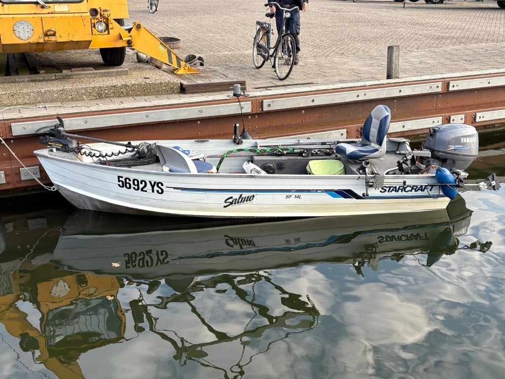 STARCRAFT 14 sl aluminium visboot met Yamaha 25 pk 4 takt, Ophalen, Gebruikt, Viertaktmotor, Aluminium