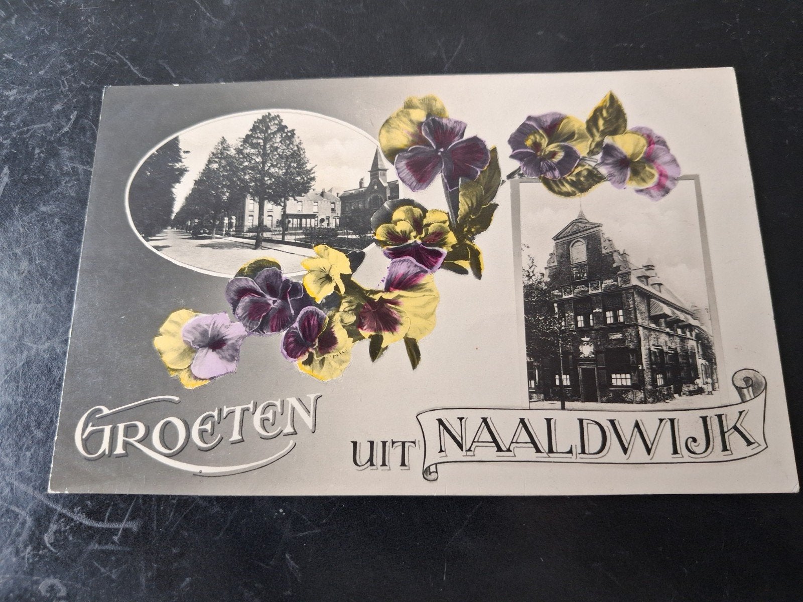 Mooie oude ansichtkaart van Naaldwijk, Verzamelen, Ophalen of Verzenden, Voor 1920