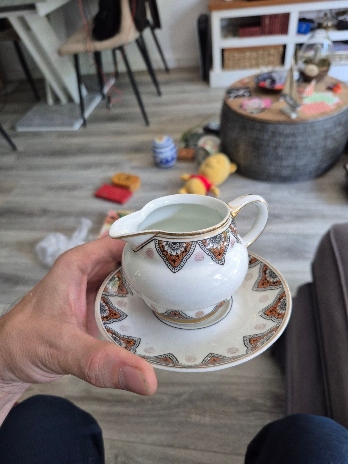 Antieke Jos. ten Berg Kristal-Porselein Utrecht Melkkan, Ophalen of Verzenden