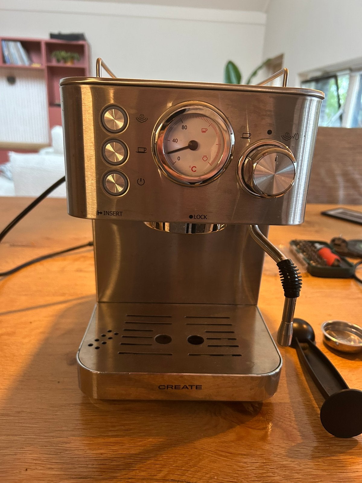 Create Espressomachine Thera Classic, Gebruikt, Koffiemachine, Gemalen koffie, Ophalen