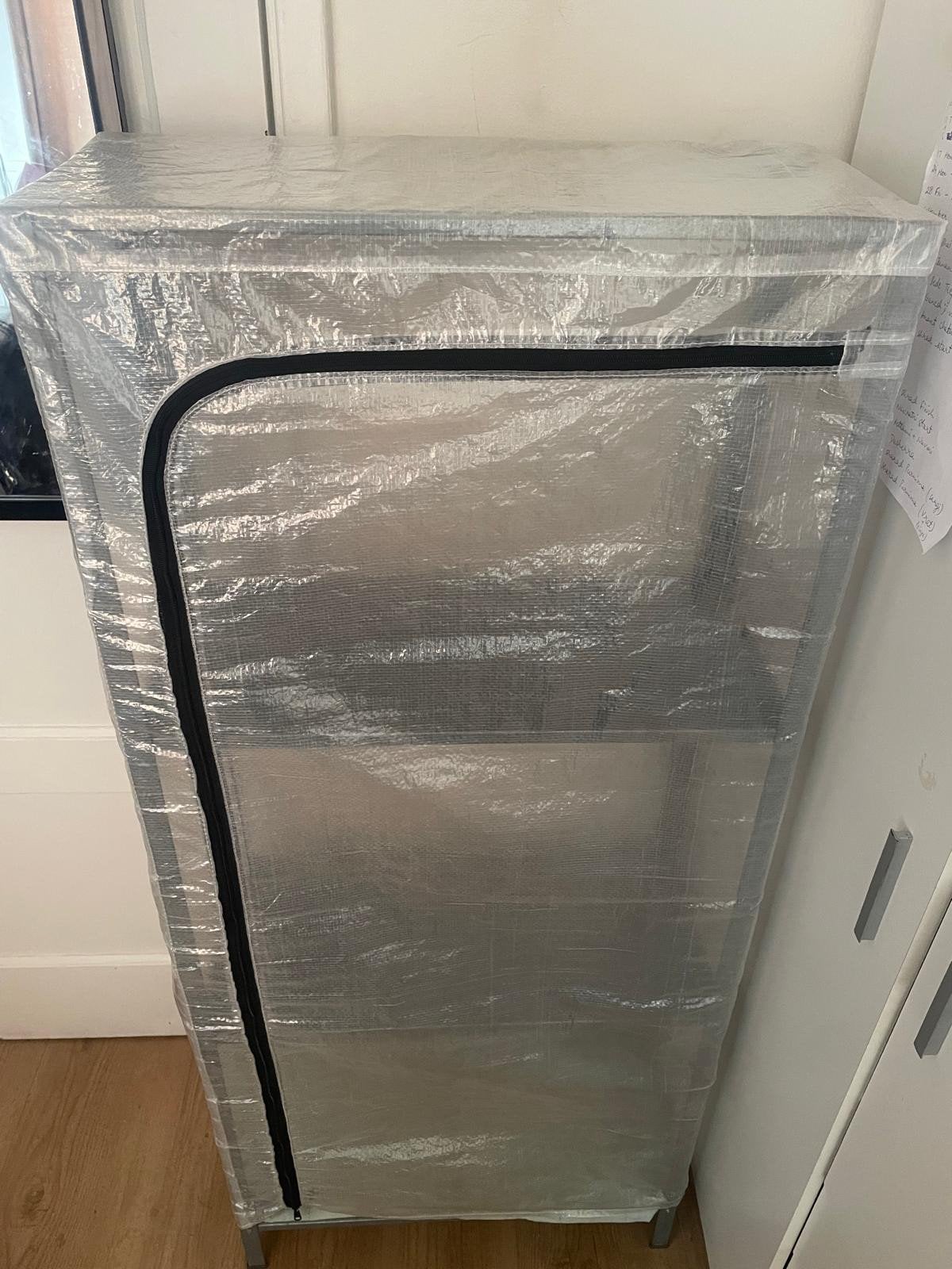IKEA HYLLIS stellingkast met hoes, Ophalen, Gebruikt