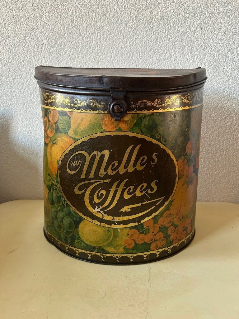 Antiek Van Melle's Toffees Winkelblik - Fruit - Jaren '20, Ophalen of Verzenden, Gebruikt, Overige, Overige merken