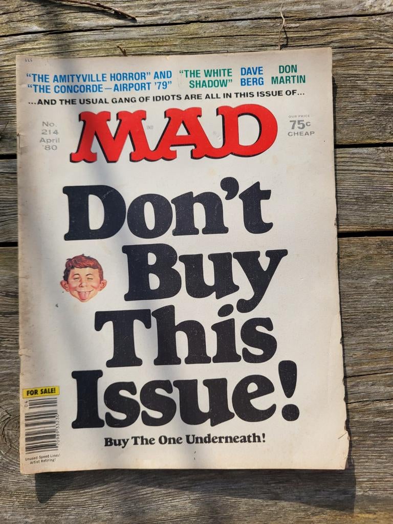 MAD Tijdschrift Engelstalig - Nummer 214 - April '80, Boeken, Tijdschriften en Kranten, Gelezen, Overige typen, Ophalen of Verzenden