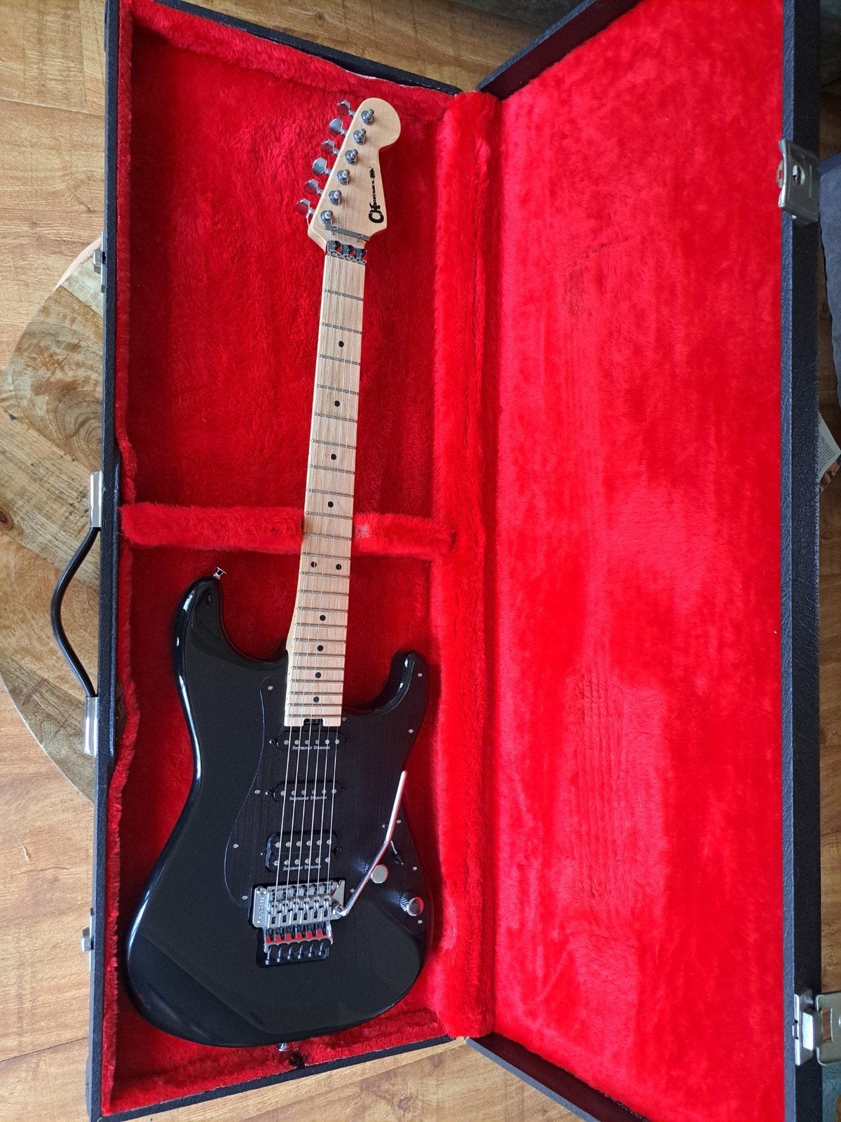 Charvel San Dimas Style 1 HSS FR M - Zwart, Muziek en Instrumenten, Snaarinstrumenten | Gitaren | Elektrisch, Ophalen, Zo goed als nieuw
