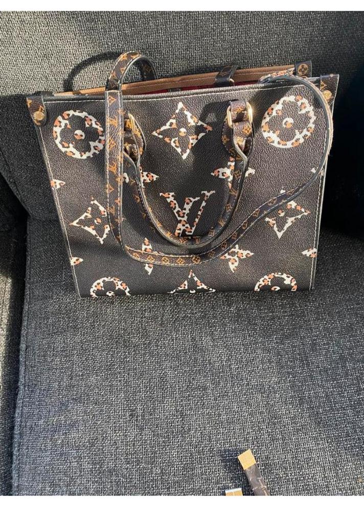 Louis Vuitton On-The-Go tas - Zeer goede staat, Verzenden, Zo goed als nieuw, Bruin, Handtas
