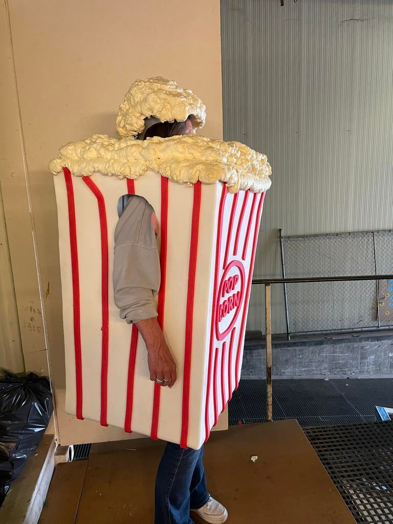 Uniek Popcorn Pak voor Carnaval - Val op! 3 stuks, Ophalen, Carnaval, Maat 42/44 (L), Zo goed als nieuw