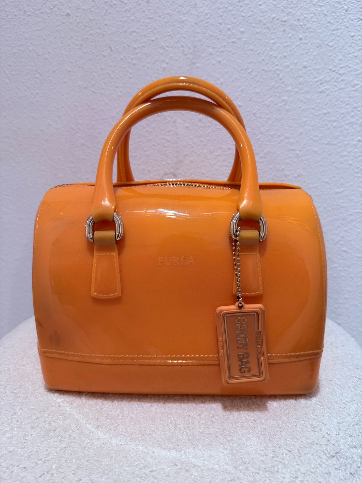 Furla Candy Bag handtas oranje, Gebruikt, Furla, Ophalen of Verzenden, Furla