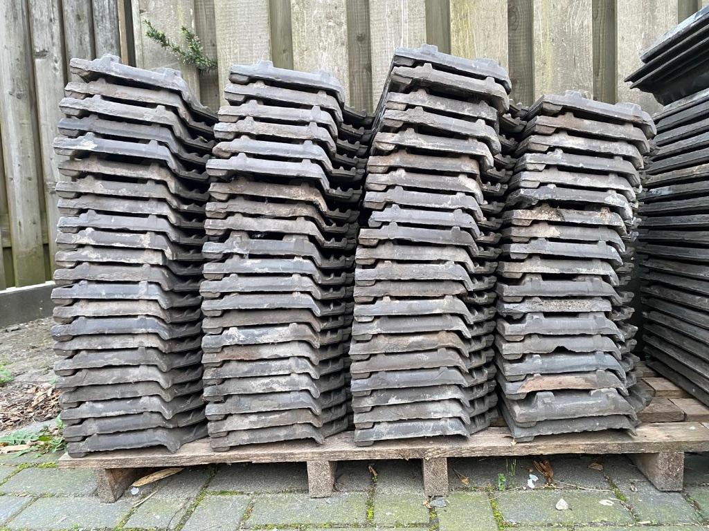 Keramische dakpannen OVH blauw gesmoord, Ophalen, Gebruikt, 15 m² of meer, Dakpannen