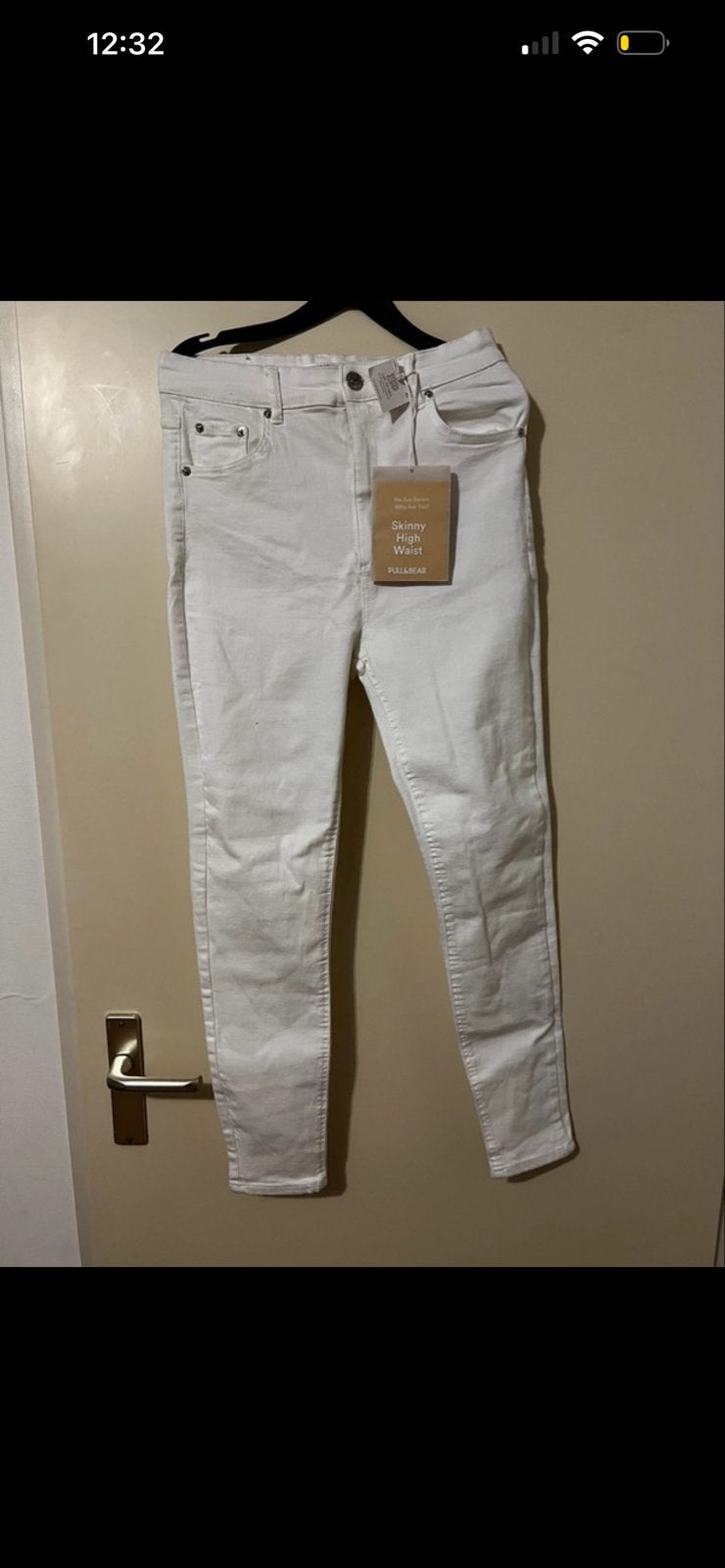Pull&Bear Skinny High Waist Jeans - Nieuw met kaartje, Verzenden, Wit, Nieuw, Maat 36 (S)