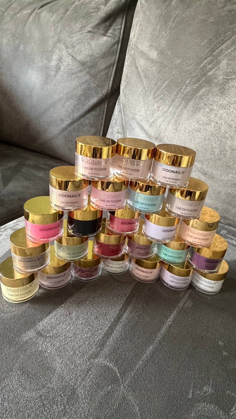 Complete Doonails set: 25 kleuren + Press Ons + accessoires, Ophalen, Zo goed als nieuw, Overige kleuren, Handen en Nagels