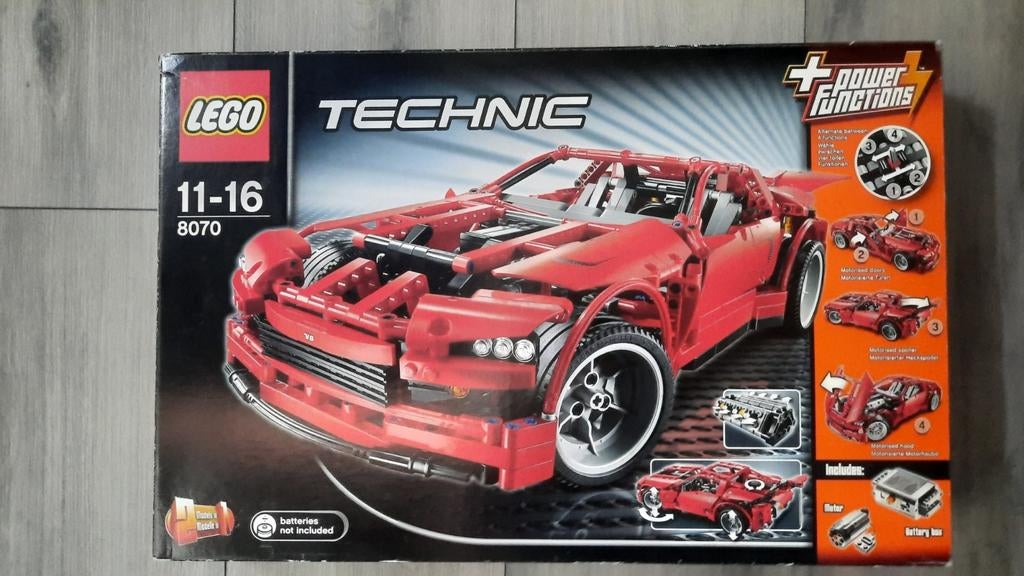 Lego technic 8070 supercar, Ophalen of Verzenden, Zo goed als nieuw