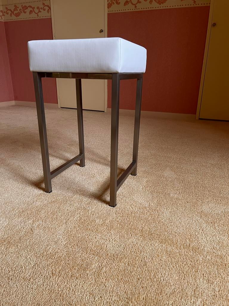 Decor Walther badkamerkruk, mat chroom, 54x31x31 cm, Verzenden, Nieuw, Staal