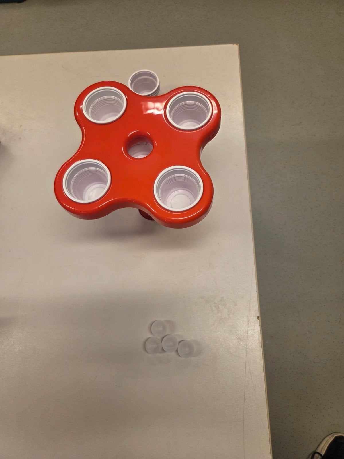 Bottle Pong set voor glazen flessen, Ophalen of Verzenden, Zo goed als nieuw