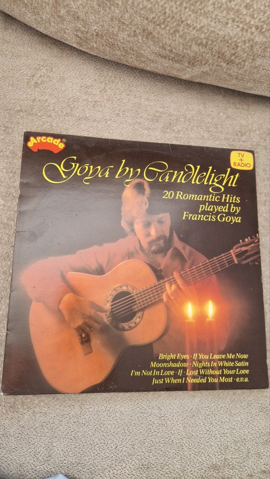 Francis Goya - Goya by Candlelight LP (Romantische Hits), LP, Gebruikt, Overige genres, Ophalen of Verzenden