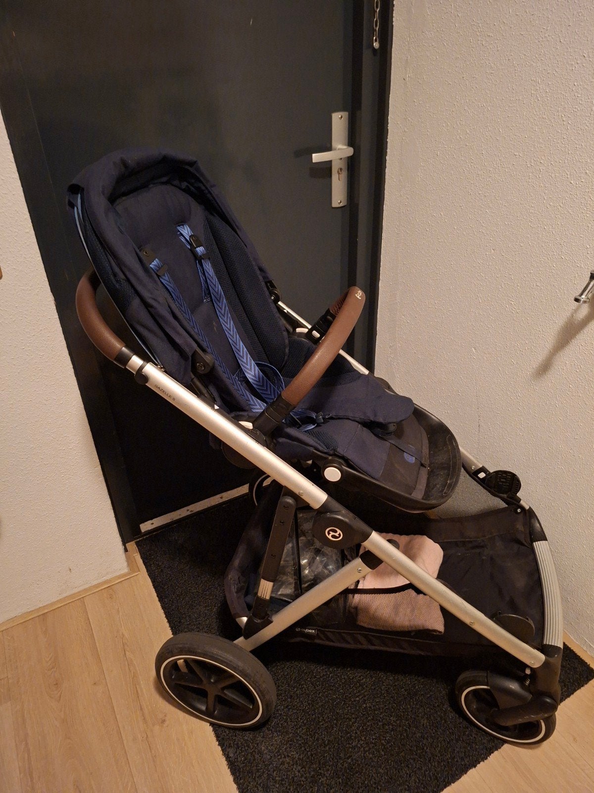 Cybex kinderwagen met 2 zitjes, reiswieg en mand, Gebruikt, Ophalen, Overige merken, Duowagen