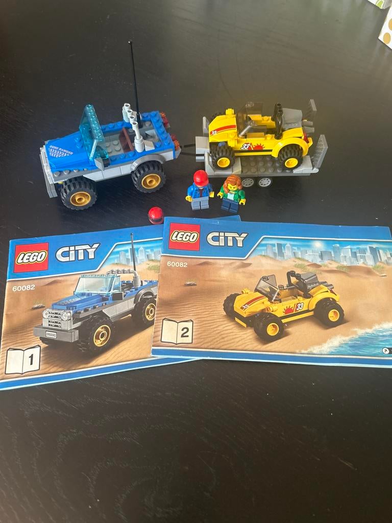 LEGO City 60082 Dune Buggy Transporter met figuren, Ophalen of Verzenden, Zo goed als nieuw, Overige merken