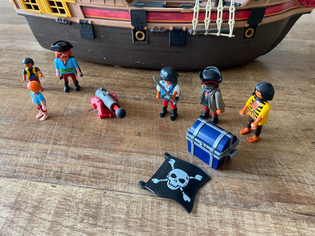 Playmobil Piratenschip met piraten en accessoires, Ophalen, Gebruikt, Complete set