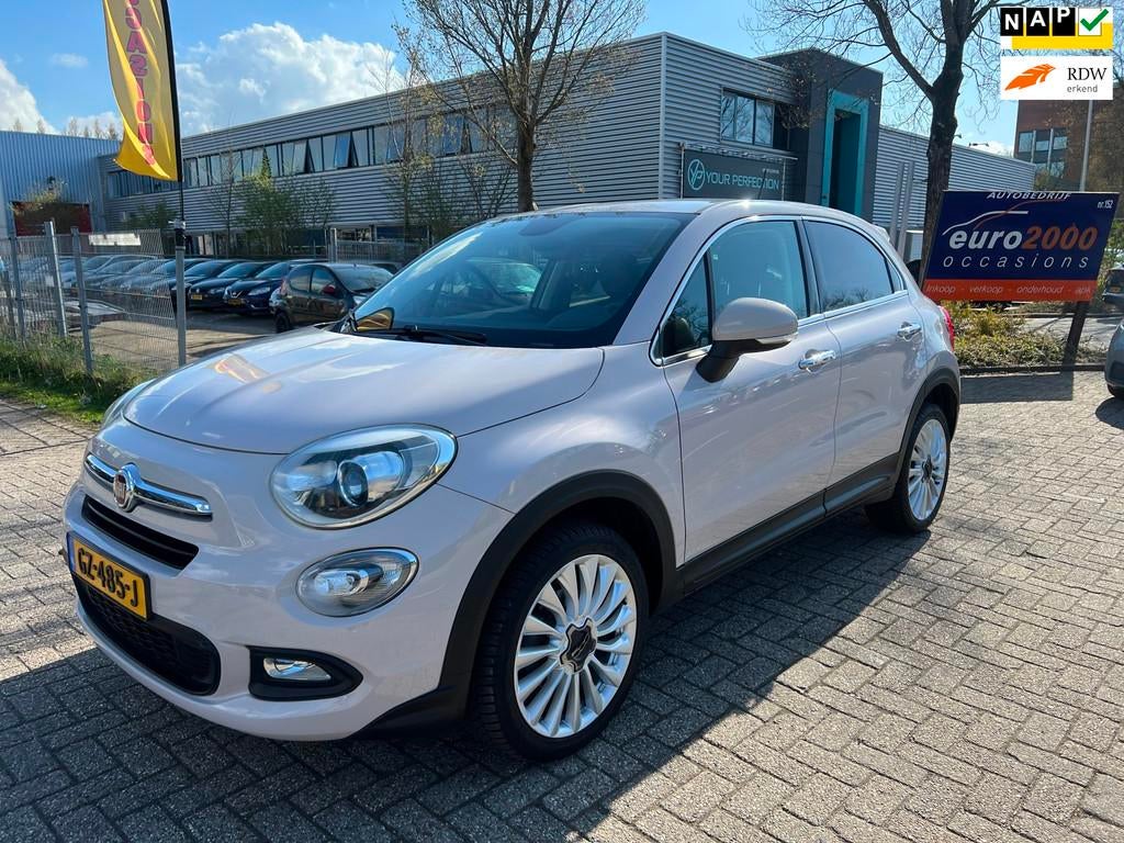 Fiat 500 X 1.4 Turbo MultiAir Lounge - NAVIGATIE - KEYLESS !, Voorwielaandrijving, Stof, Gebruikt, 4 cilinders