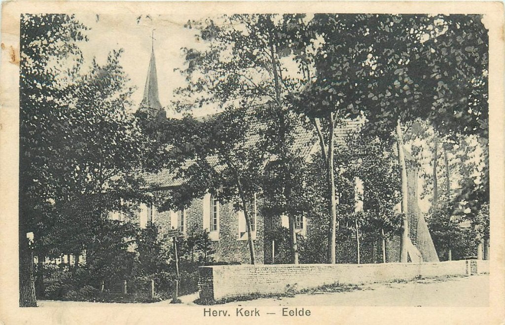 702-001-051 Eelde Herv Kerk, Verzamelen, Verzenden, Voor 1920, Drenthe