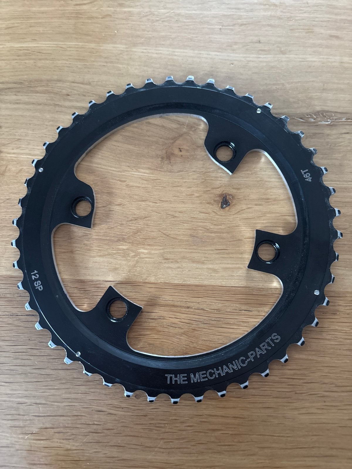 12 speed buitenblad 46T voor Shimano 105 jeugdverzet, Crankstel of Pedalen, Ophalen of Verzenden, Zo goed als nieuw, Aluminium