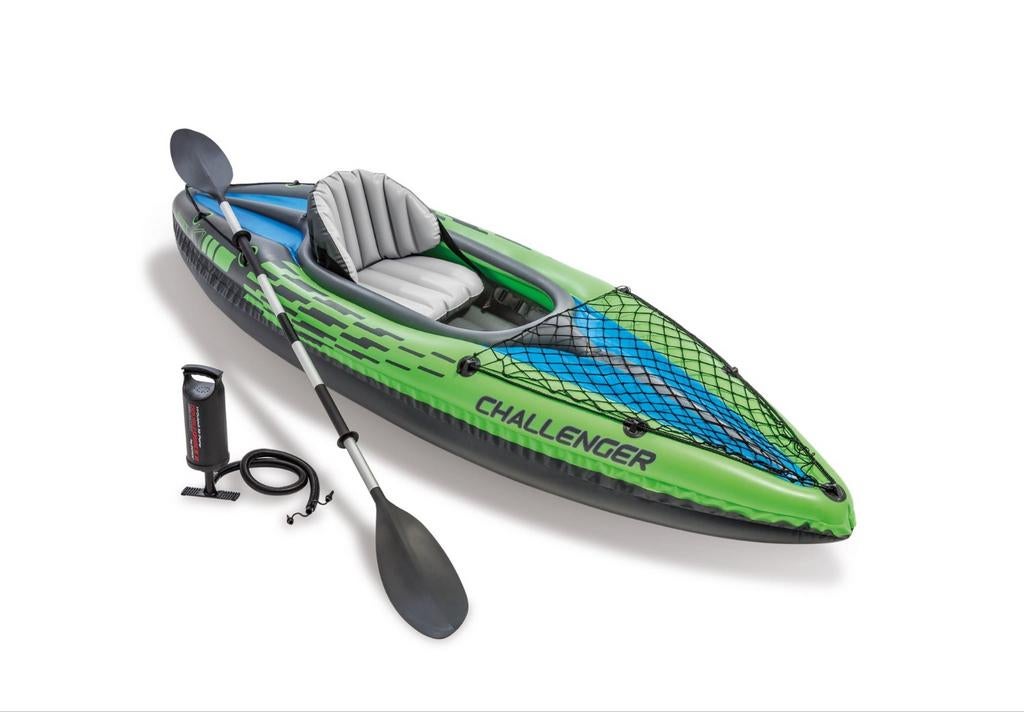Intex Challenger K1 Kayak - Zo goed als nieuw, Ophalen of Verzenden, Opblaasbaar, Zo goed als nieuw, 1-persoons