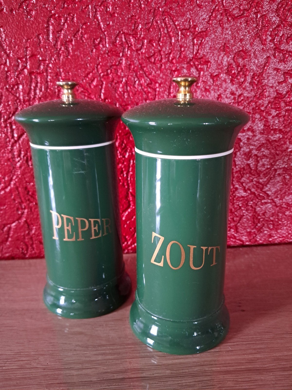 Klassieke set zout- en peperstrooier., Ophalen of Verzenden