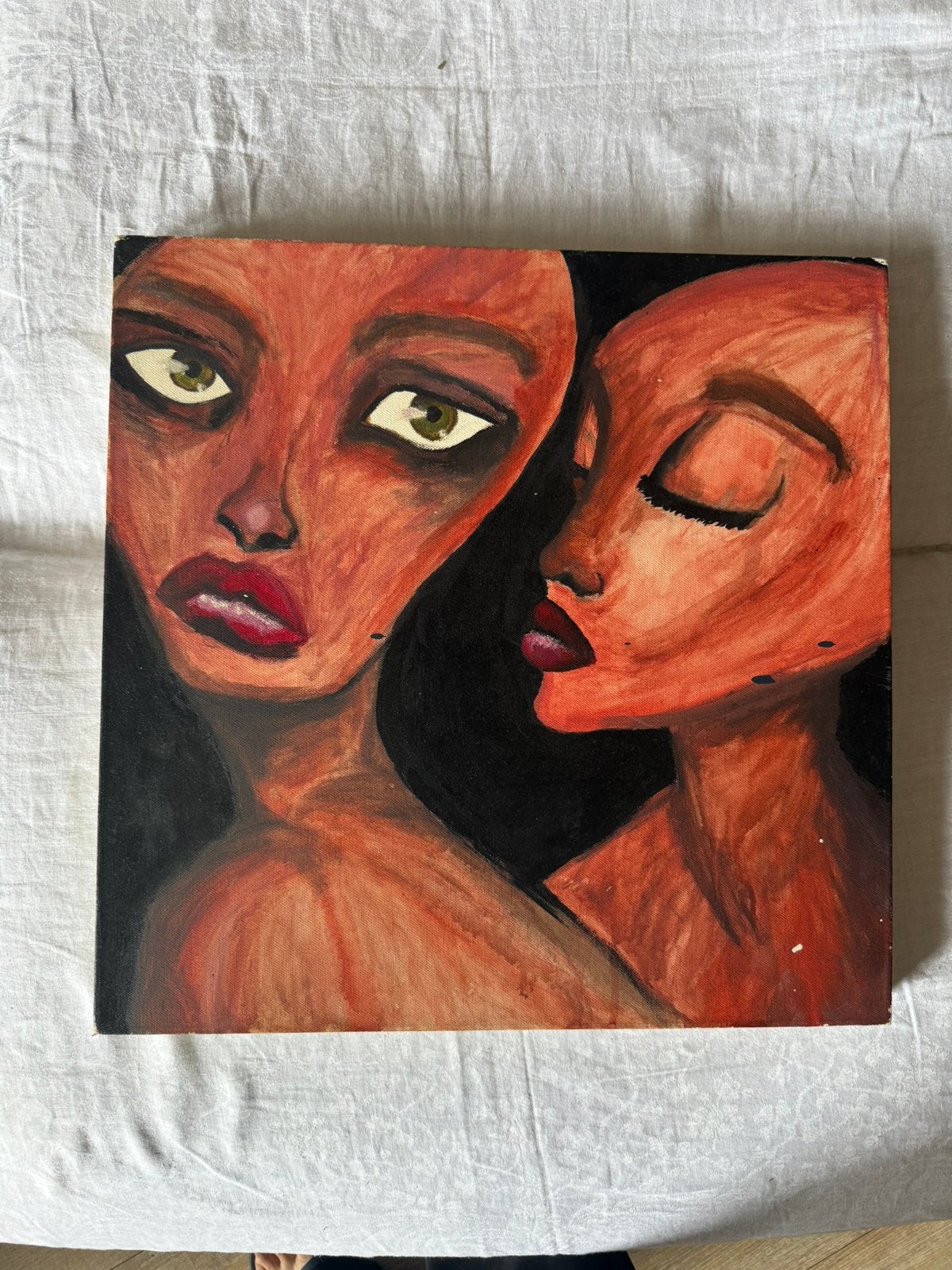 Expressief schilderij, Ophalen