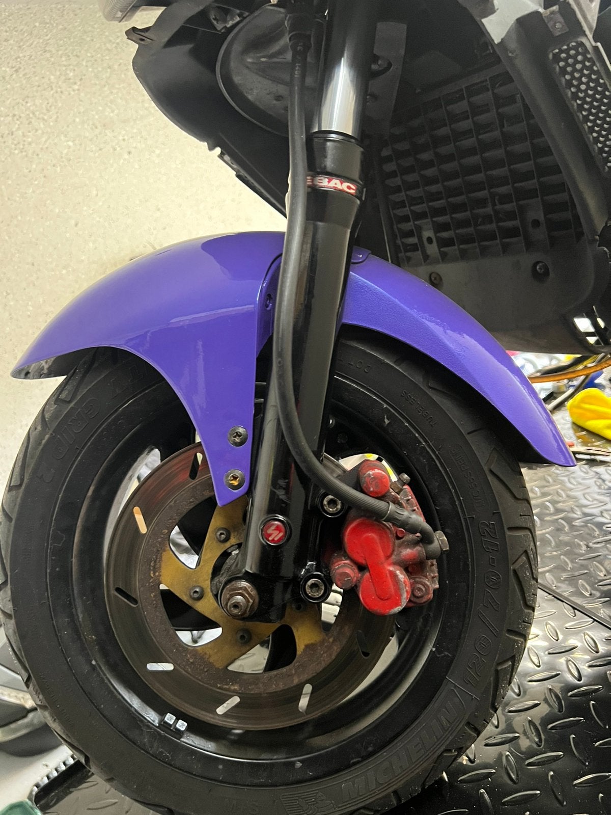 Gilera runner voorvork 180cc, Ophalen