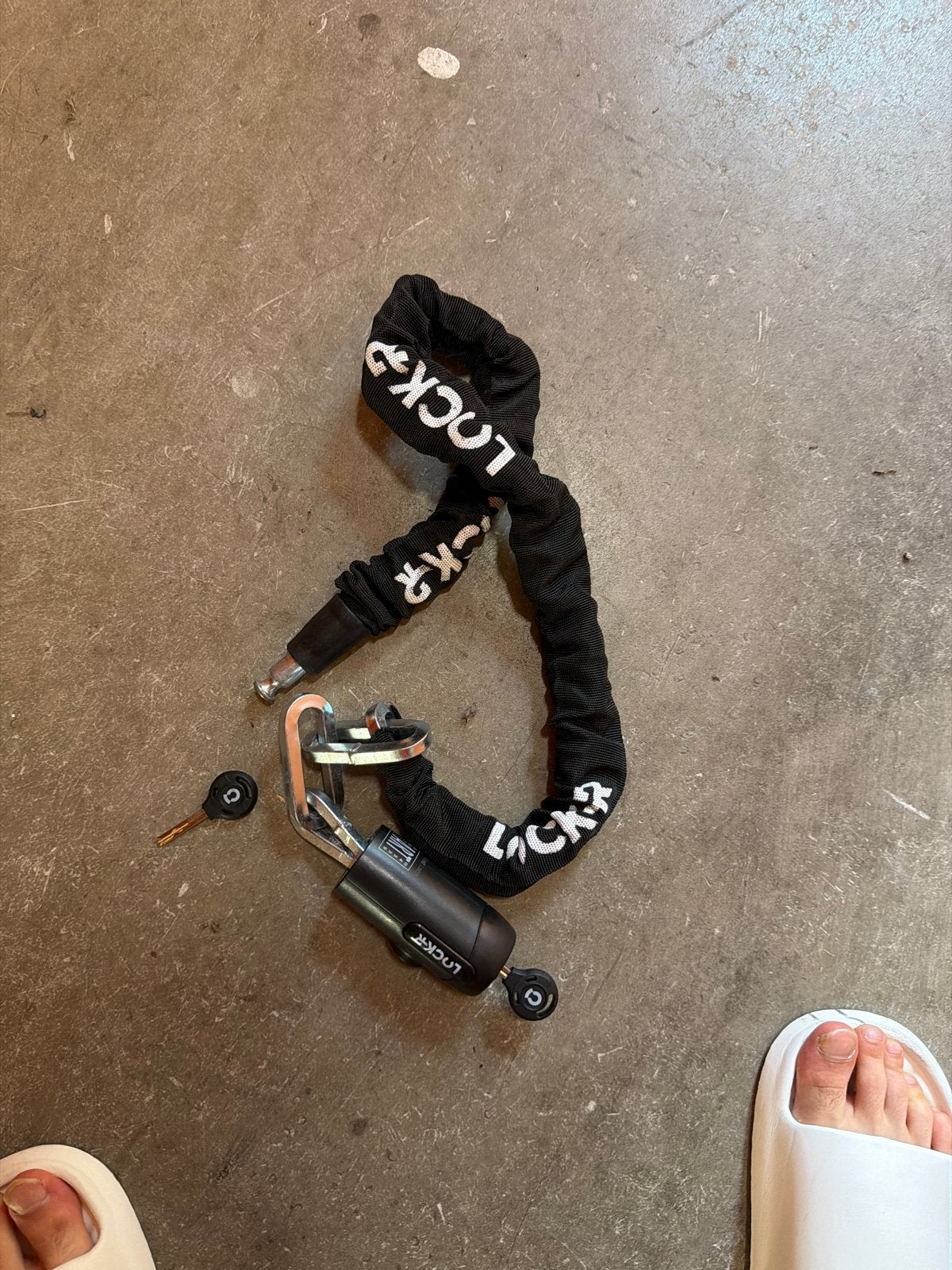 LOCK-IT Kettingslot met sleutel voo 25 euro, Ophalen of Verzenden, Gebruikt