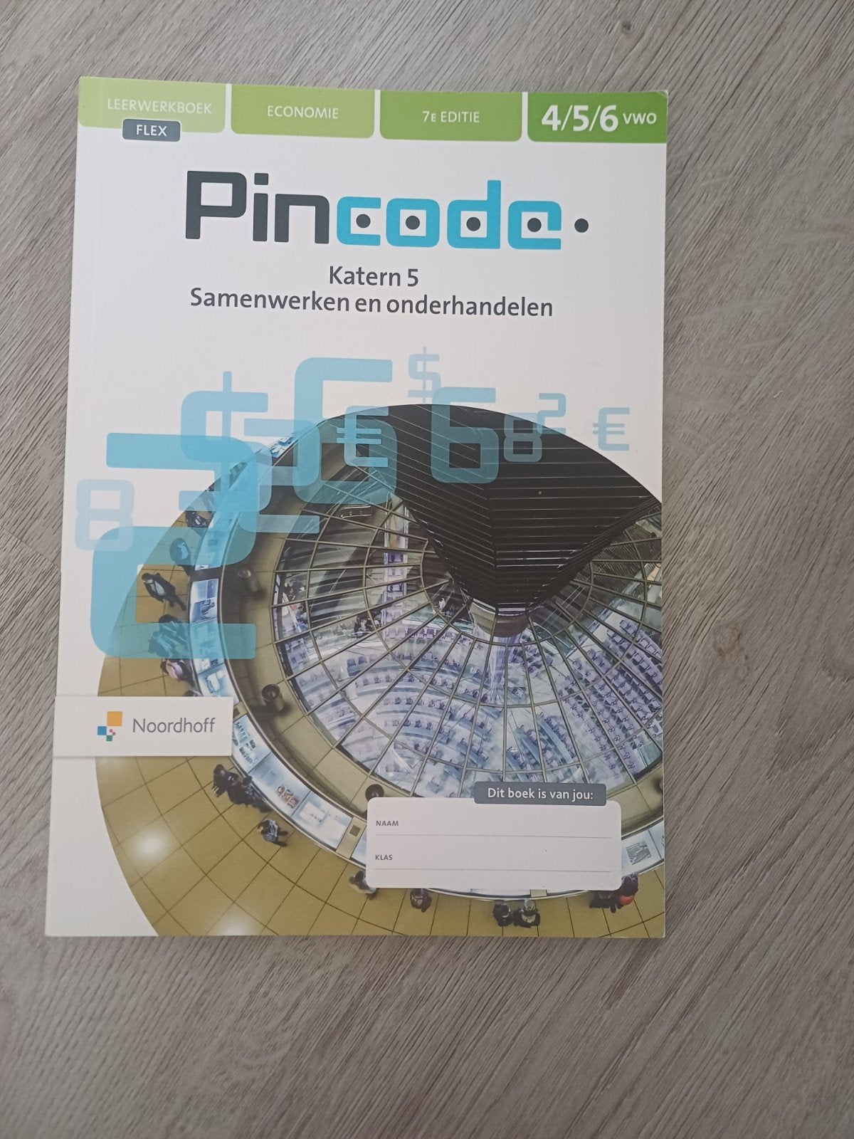 Pincode Katern 5 7e editie 4/5/6 VWO, VWO, Noordhoff, Economie, Ophalen of Verzenden