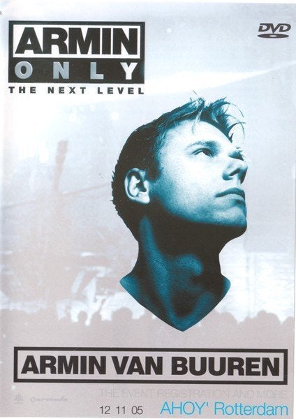 DVD ARMIN VAN BUUREN ONLY THE NEXT LEVEL AHOY 12 NOV 2005, Alle leeftijden, Verzenden, Zo goed als nieuw, Concert