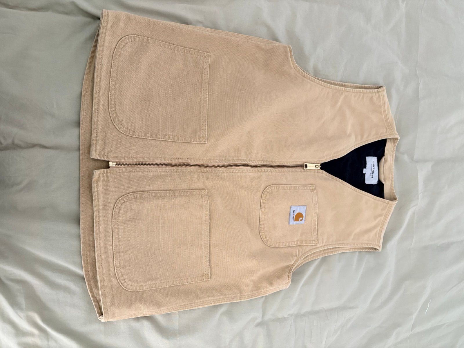 Carharrt WIP gilet-bodywarmer, Ophalen of Verzenden, Zo goed als nieuw, Maat 48/50 (M), Beige