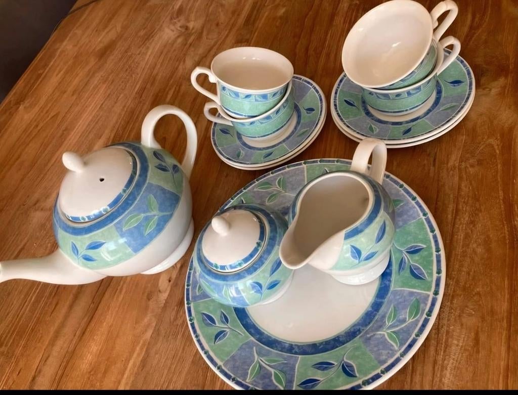 Churchill theeservies - Fine English Tableware, Keramiek, Ophalen of Verzenden, Zo goed als nieuw, Overige stijlen