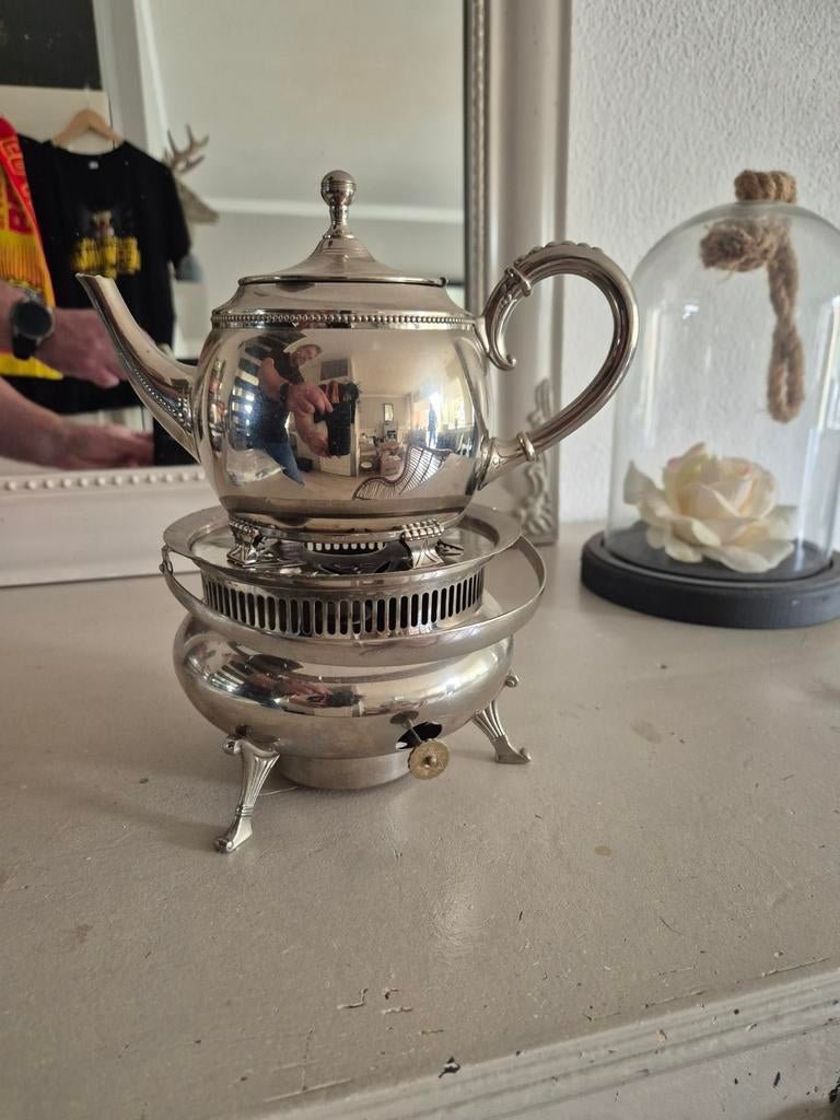 Mooie Daalderop theepot met warmhouder, Antiek en Kunst, Ophalen of Verzenden
