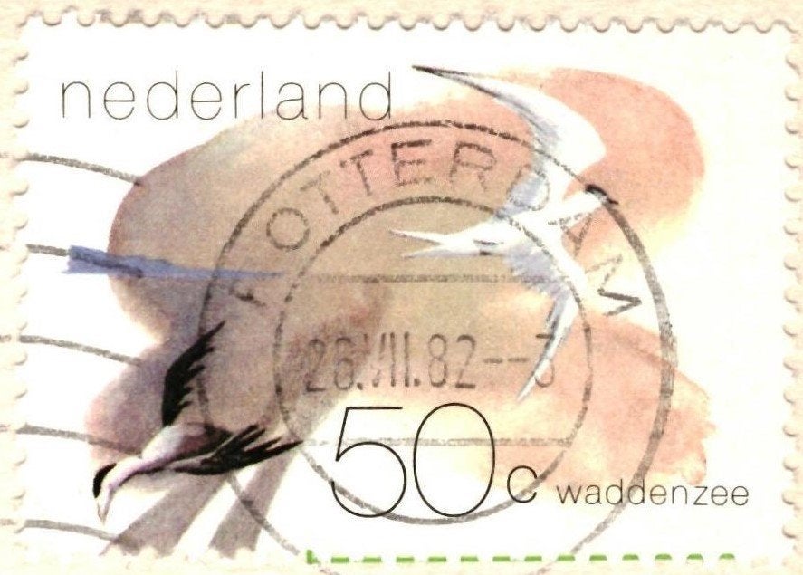 41900 West Voorne 80+ ZH Stadhuis postzegel Waddenzee, Ophalen of Verzenden, 1980 tot heden, Gelopen, Zuid-Holland